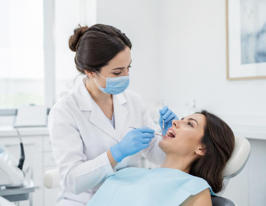 Consultório da clínica durante atendimento